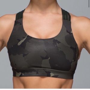 Lululemon camo sports bra *all sport* RARE